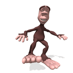 Gif animé Bigfoot pied
